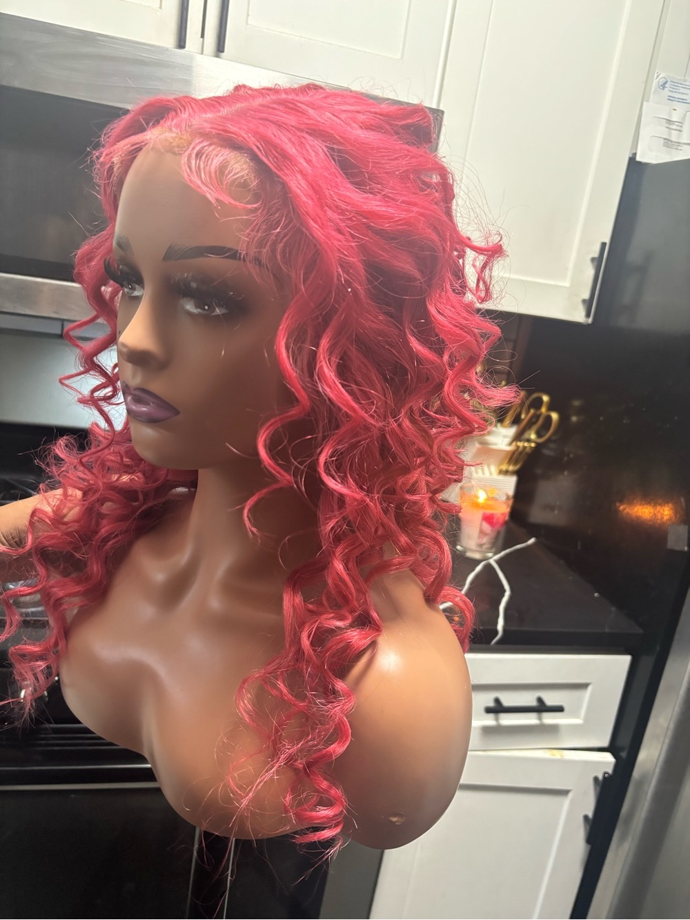 Human Hair Lace Front Wig- Curly